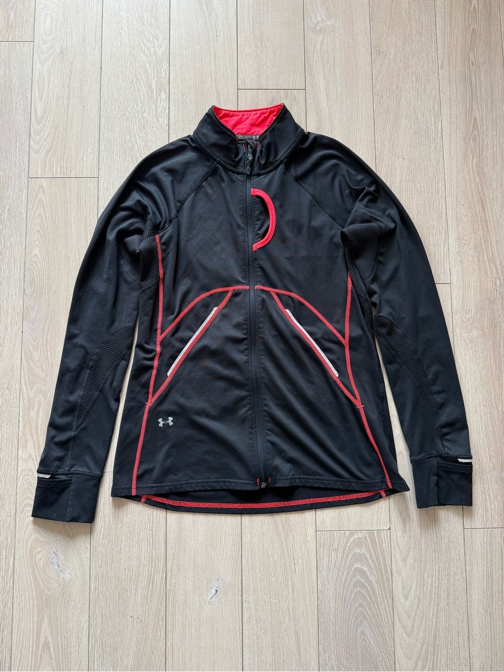 Under Armour ColdGear Running Jacket in Black & Pink Women’s Size Medium